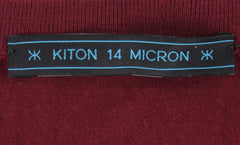 Kiton Burgundy Red Wool Crewneck Sweater - (CA4232310) - Parent