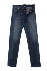 Kiton Blue Solid Jeans - Slim -  38/54 - (KT1227223)