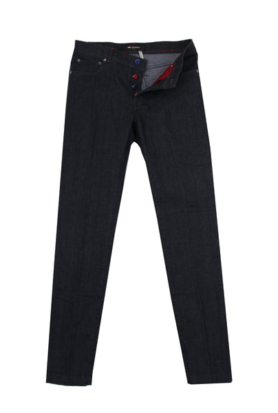 $1200 Kiton Blue Solid Jeans - Slim - (KT1218244) - Parent