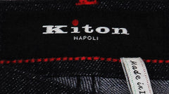 $1200 Kiton Blue Solid Jeans - Slim - (KT1218244) - Parent