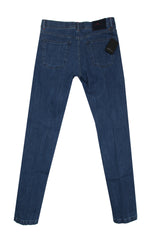 $1200 Kiton Blue Solid Jeans - Slim - (KT1218241) - Parent