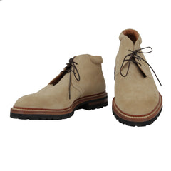 $1860 Kiton Beige Calf Leather Chukka Boots - 10/9 - (KT814242)