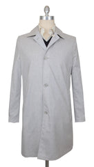 Kiton Light Gray Wool Blend Reversible Raincoat - 38/48 - (KT37241)