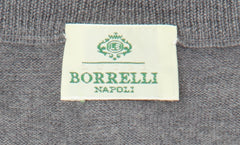 Luigi Borrelli Gray Wool V-Neck Sweater - (LB824228) - Parent