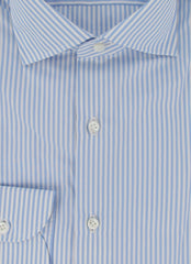 $600 Luigi Borrelli Light Blue Shirt - Slim - (LB1227242) - Parent