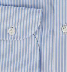 $600 Luigi Borrelli Light Blue Shirt - Slim - (LB1227242) - Parent