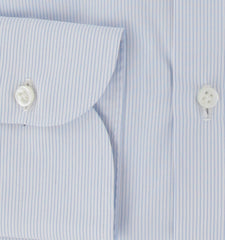 $600 Luigi Borrelli Light Blue Shirt - Extra Slim - (LB12272415) - Parent