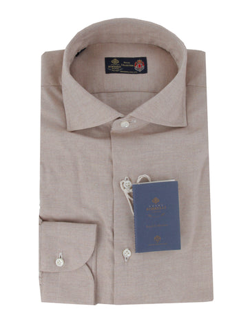 Luigi Borrelli Light Brown Shirt - Slim