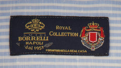 $600 Luigi Borrelli Light Blue Shirt - Slim - (LB1227241) - Parent