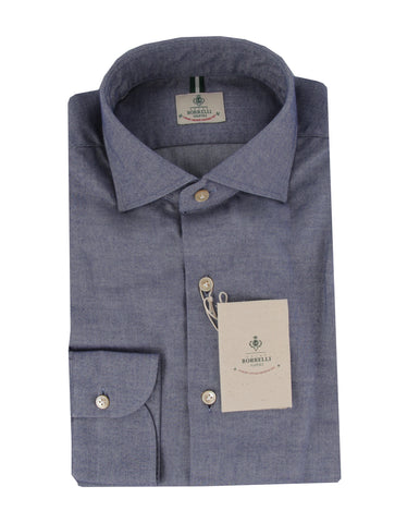 Luigi Borrelli Blue Shirt - Slim