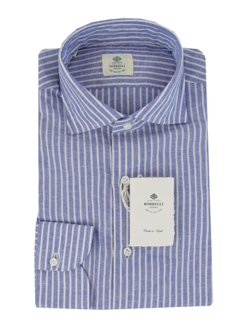 Luigi Borrelli Blue Shirt - Slim