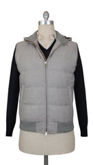 $2700 Mandelli Gray Wool Blend Solid Jacket Vest - 40/50 - (MM86243)