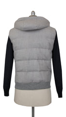 $2700 Mandelli Gray Wool Blend Solid Jacket Vest - (MM86243) - Parent