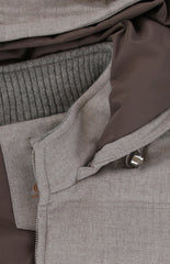 $2700 Mandelli Gray Wool Blend Solid Jacket Vest - (MM86243) - Parent