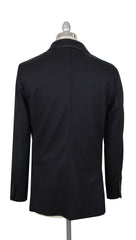 $2600 Mandelli Dark Blue Cashmere Blend Solid Sportcoat - (MM11420252) - Parent