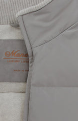 $3100 Mandelli Light Gray Polyester Solid Jacket Vest - (MM725242) - Parent