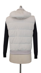 $3075 Mandelli Off White Cotton Blend Solid Jacket Vest - (MM86244) - Parent