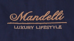 $2700 Mandelli Dark Blue Silk Solid Jacket Vest - (MM862410) - Parent