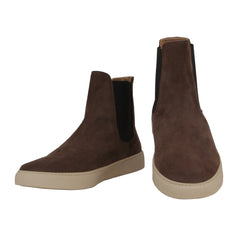 $850 Mandelli Brown Suede Chelsea Boots - 10/9 - (MM814242)