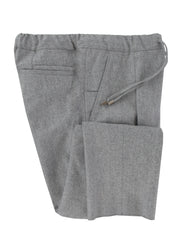 $725 Mandelli Light Gray Solid Wool Pants - Slim - 38/54 - (MM43246)