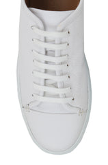 $675 Mandelli White Leather  Sneakers - (MM814245) - Parent