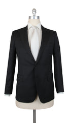 Principe d'Eleganza Black Wool Solid Suit - 36/46 - (PE1010232)