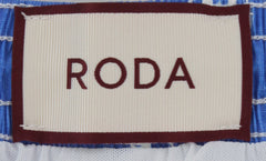 $300 Roda Blue Fancy Swim Shorts - Slim - (RD529243) - Parent