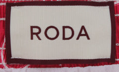 $300 Roda Red Fancy Swim Shorts - Slim - (RD529246) - Parent