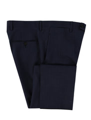 $450 Sartorio Napoli Navy Blue Virgin Wool Pants - Slim - 38/54 - (SA619242)