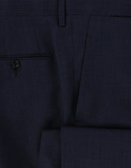 $450 Sartorio Napoli Navy Blue Virgin Wool Pants - Slim - (SA619242) - Parent