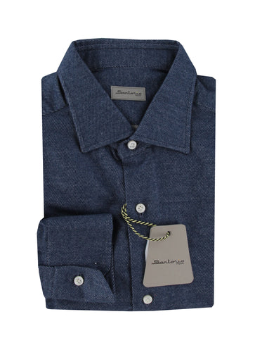 Sartorio Napoli Navy Blue Shirt - Slim