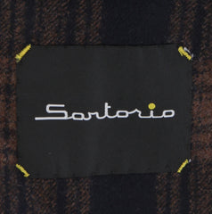 $3125 Sartorio Napoli Brown Wool Blend Plaid Sportcoat - (SA9420242) - Parent