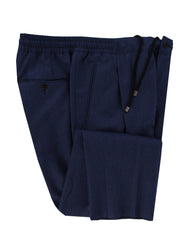 $450 Sartorio Napoli Blue Solid Virgin Wool Pants - Slim - 30/46 - (SA613241)