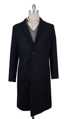 $3425 Sartorio Napoli Dark Blue Wool Blend Solid Coat - 40/50 - (SA9112026)