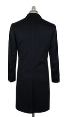 $3425 Sartorio Napoli Dark Blue Cashmere Solid Coat - (SA9112025) - Parent