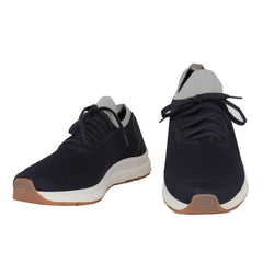 $675 Sartorio Napoli Dark Blue Cotton Sneakers - 10.5/9.5 - (SA328247)