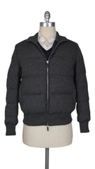 Svevo Parma Dark Gray Cashmere Puffer Jacket - L US/52 EU - (SV814232)