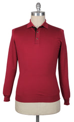 Svevo Parma Red Cashmere Blend Polo Sweater - XL/54 - (SV31620233)