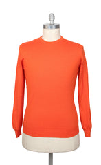 Svevo Parma Orange Cashmere Blend Crewneck Sweater - XL/54 - (SV10122212)