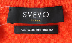 Svevo Parma Orange Cashmere Blend Crewneck Sweater - (SV10122212) - Parent