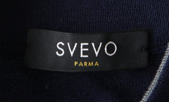 Svevo Parma Navy Blue Wool Mock Turtleneck Sweater - (SV1012229) - Parent