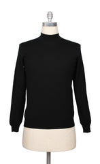 Svevo Parma Black Wool Mock Turtleneck Sweater - XXL/56 - (SV1012228)