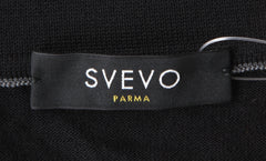 Svevo Parma Black Wool 1/4 Button Sweater - (SV10122215) - Parent