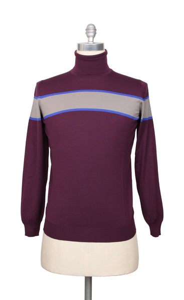 Svevo Parma Purple Wool Turtleneck Sweater - (SV48229) - Parent