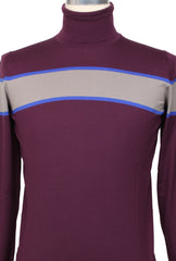 Svevo Parma Purple Wool Turtleneck Sweater - (SV48229) - Parent