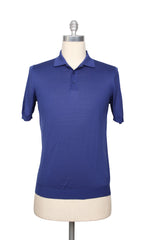 Svevo Parma Blue Solid Cotton Polo - XX Large/56 - (SV13238)