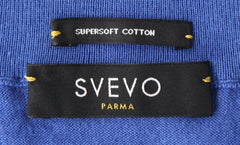 Svevo Parma Blue Cotton Crewneck Sweater - (SV482216) - Parent