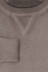 Svevo Parma Light Brown Cotton Crewneck Sweater - (SV1012224) - Parent