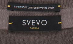 Svevo Parma Light Brown Cotton Crewneck Sweater - (SV1012224) - Parent