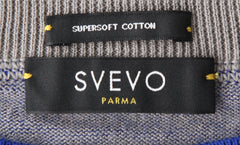 Svevo Parma Blue Cotton Crewneck Sweater - (SV482217) - Parent